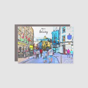 The Lively town of Galway-Ireland Car Magnet