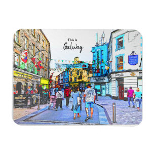 The Lively town of Galway-Ireland Magnet