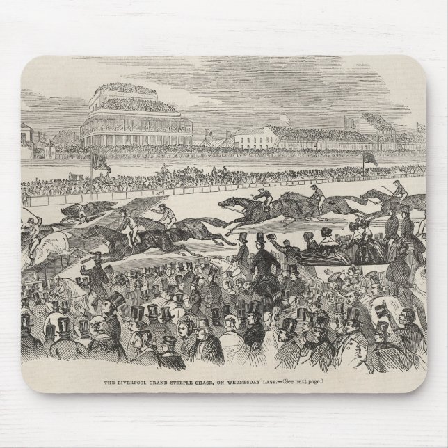The Liverpool Grand Steeple Chase on Wednesday Mouse Pad (Front)