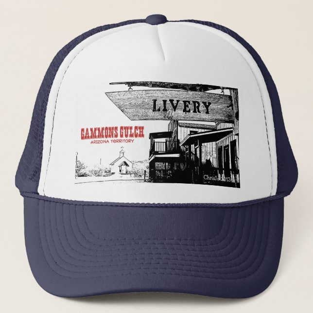 The Livery Western Arizona Town Trucker Hat (Front)