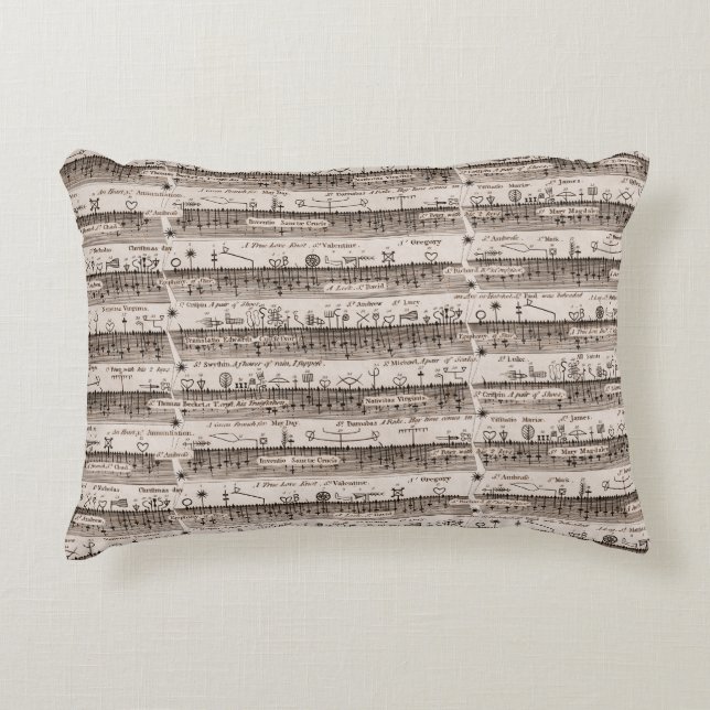 The Lives of the Saints Accent Pillow (Front)