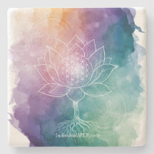 The Living Blueprint Stone Coaster