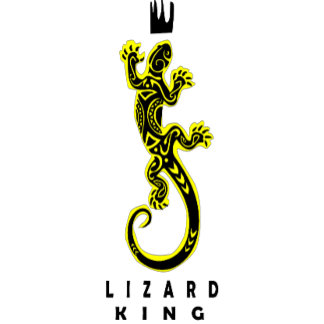 the Lizard King Design on T-Shirt 