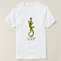 Mens Lizard King Flower print Short Sleeve Shirt in White