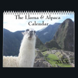 The Llama and Alpaca Any Year custom Calendar<br><div class="desc">This design was created through digital art. It may be personalized by clicking the customize button and add text, images, or delete images to customize. Contact me at colorflowcreations@gmail.com if you with to have this design on another product. Purchase my original abstract acrylic painting for sale at www.etsy.com/shop/colorflowart. See more...</div>