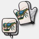 The Lobster Oven Mitt &amp; Pot Holder Set