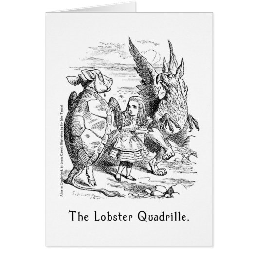 The Lobster Quadrille Alice in Wonderland Art (Front)