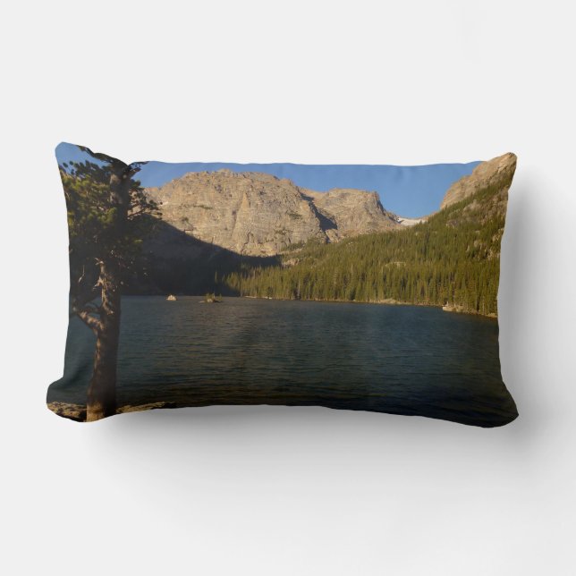 The Loch at Rocky Mountain National Park Lumbar Pillow (Front)