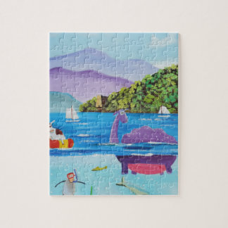 The Loch Ness monster by Gordon Bruce Jigsaw Puzzle