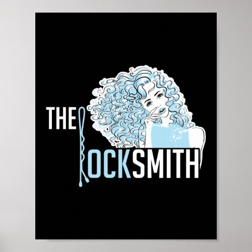 The Locks Smith Hair Stylist Hairdresser Barber Poster