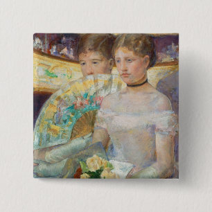 The Loge, 1882 (oil on canvas) Pinback Button