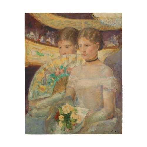The Loge 1882 oil on canvas Wood Wall Art