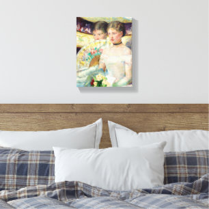 The Loge by Mary Cassatt Canvas Print