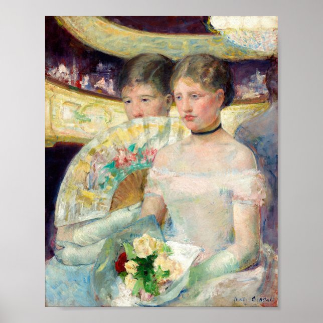 The Loge by Mary Cassatt Poster (Front)