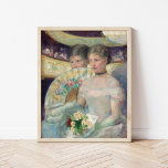 The Loge | Mary Cassatt Poster<br><div class="desc">The Loge (1882) by American impressionist artist Mary Cassatt. Original fine art piece is an oil painting on canvas depicting two elegant young women at the theater. 

Use the design tools to add custom text or personalize the image.</div>