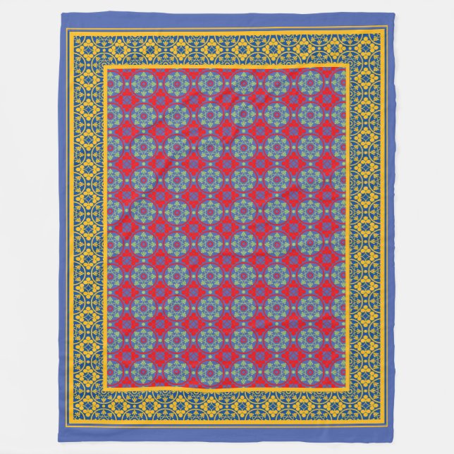 The Logic of the Labyrinth: A Perpetual Motion Fleece Blanket (Front)