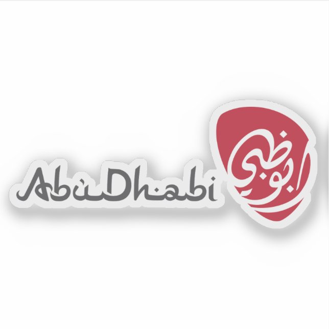 The logo of Abu Dhabi Sticker (Front)