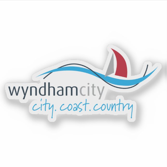 The logo of Wyndham City, Australia Sticker (Front)