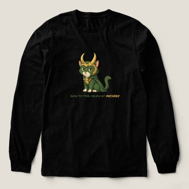 The Loki Cat Tri-Blend Shirt (Design Front)