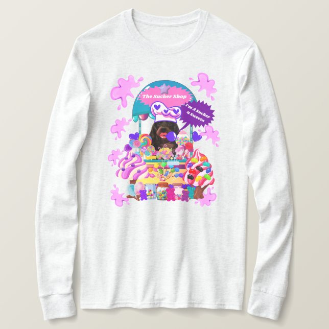 The Lollipop & Candy Shop Ladies Winter Tee (Design Front)
