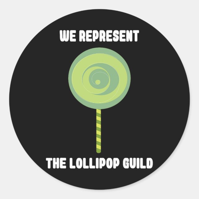 The Lollipop Guild  Classic Round Sticker (Front)