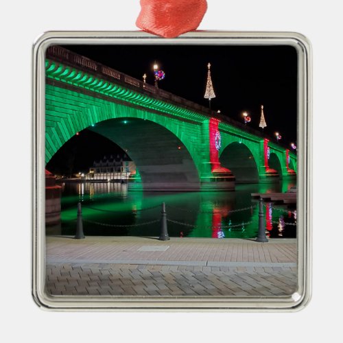 The London Bridge Lake Havasu Az Metal Ornament