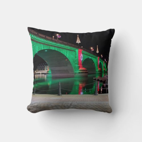 The London Bridge Lake Havasu Az Throw Pillow