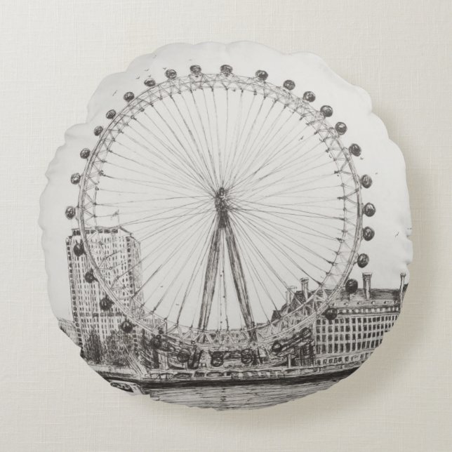 The London Eye 30/10/2006 Round Pillow (Front)