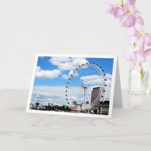 The London Eye Ferris wheel London England Card