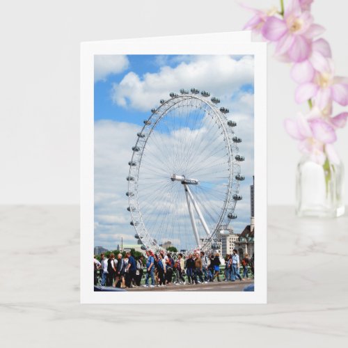 The London Eye Ferris wheel London England Card
