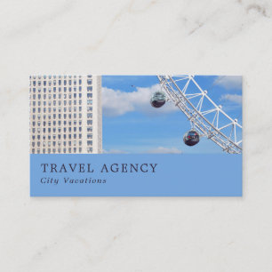 The London Eye, London City, Travel Agent Business Card
