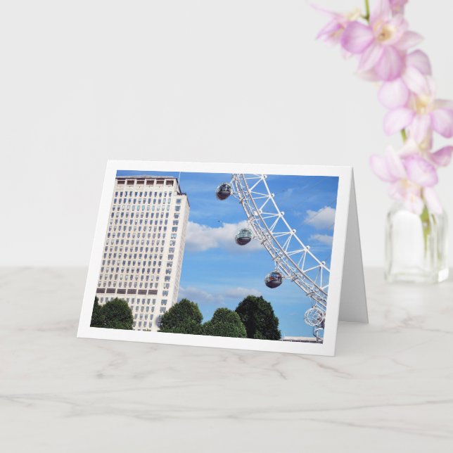 The London Eye, London, England Card (Orchid)