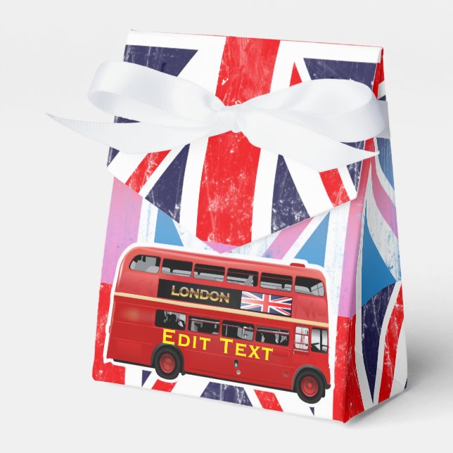 The London Red Bus Favor Boxes (Front Side)