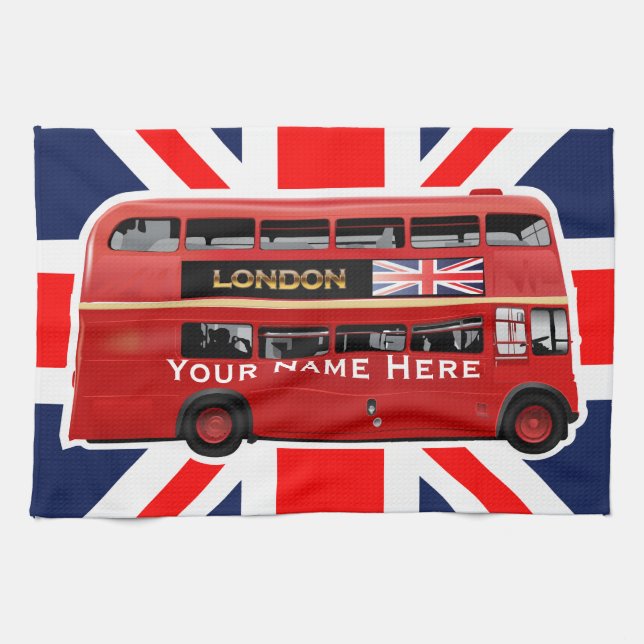 The London Red Bus Kitchen Towel (Horizontal)