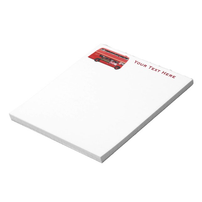 The London Red Bus Notepad (Rotated)