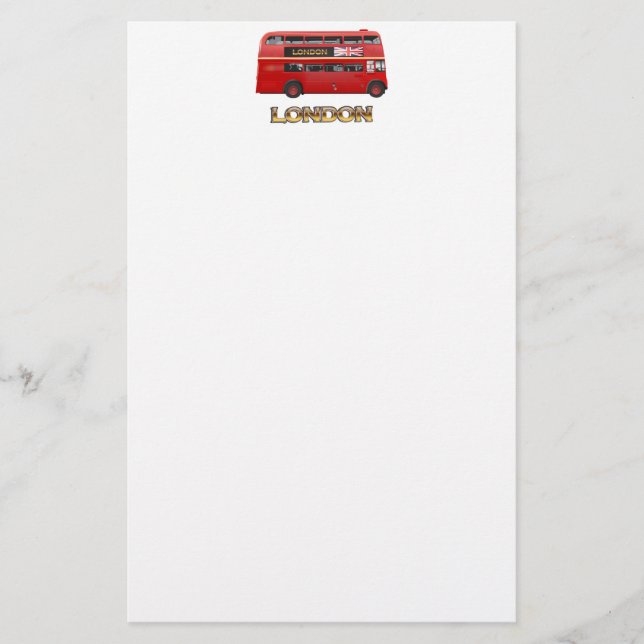 The London Red Bus Stationery (Front)