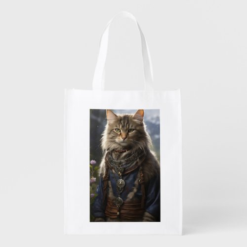 The Lone Cat in the Mystery Forest Grocery Bag