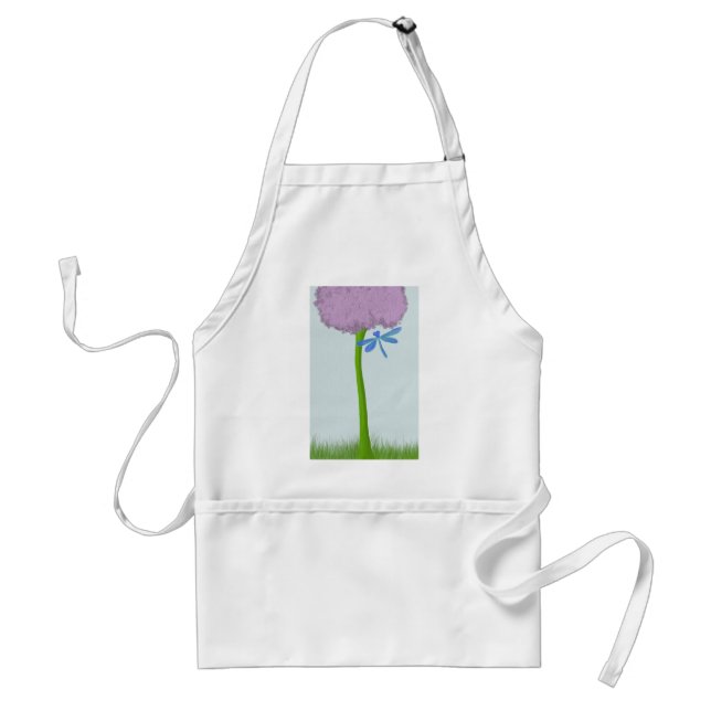 The Lone Hydrangea Painting Adult Apron (Front)