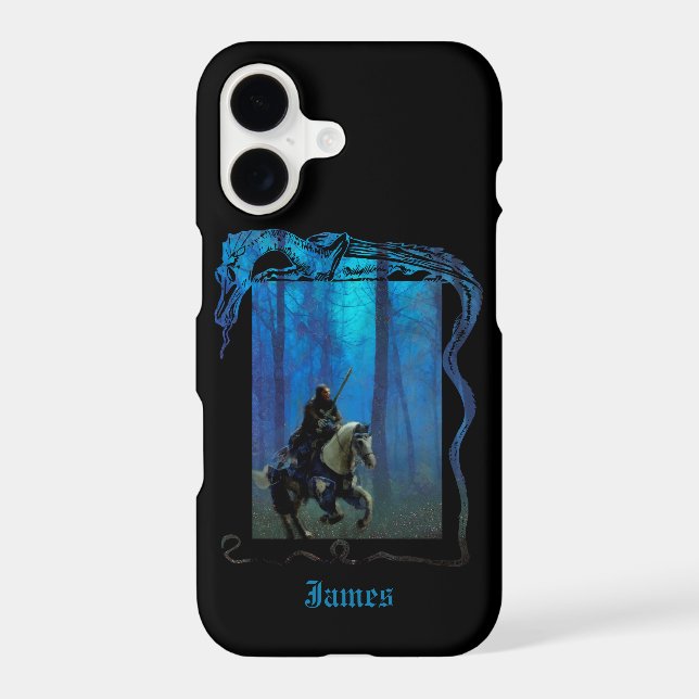The Lone Knight: A Journey Through the Mist iPhone Case (Back)