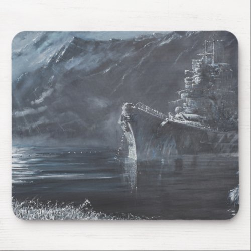 The Lone Queen Of The North Tirpitz Norway1944 Mouse Pad