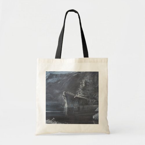 The Lone Queen Of The North Tirpitz Norway1944 Tote Bag
