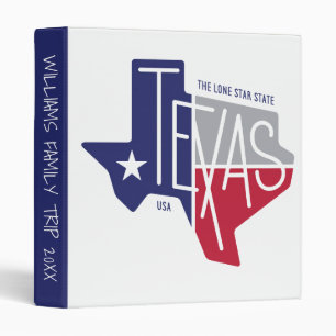 The Lone Star State 3 Ring Binder