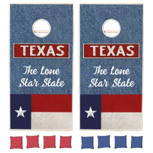 The Lone Star State   Texas Flag  Cornhole Set