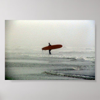 The lone surfer poster