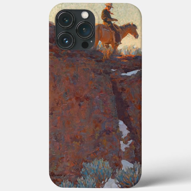 The lone trail by Maynard Dixon Case-Mate iPhone Case (Back)