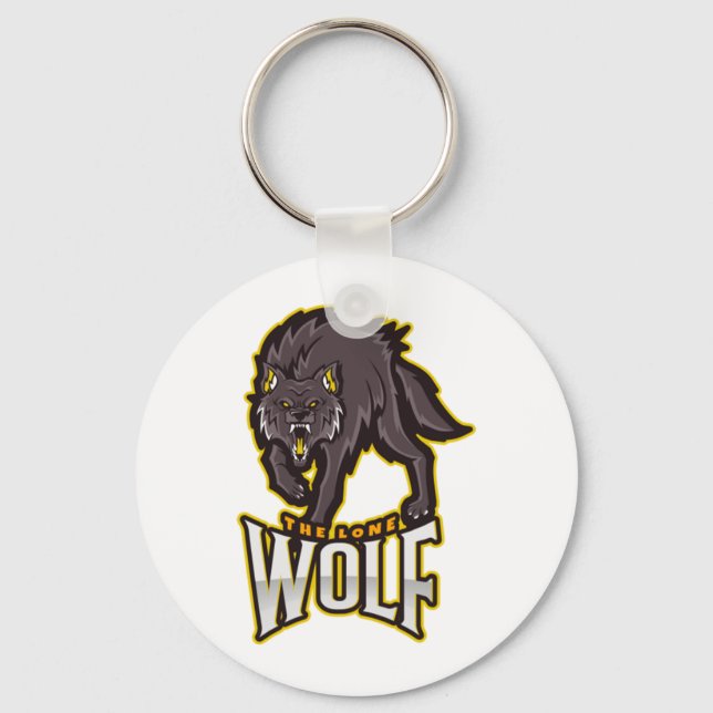 The lone Wolf  Keychain (Front)