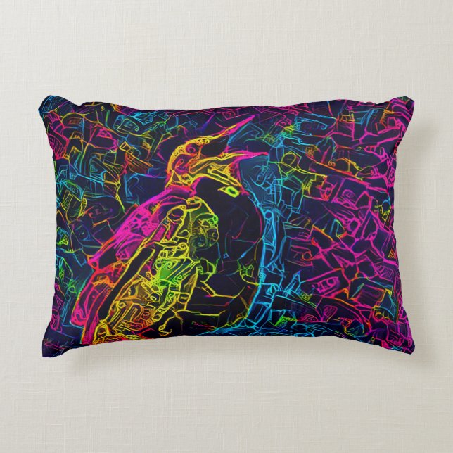 The Lonely Bird 3 Accent Pillow (Front)