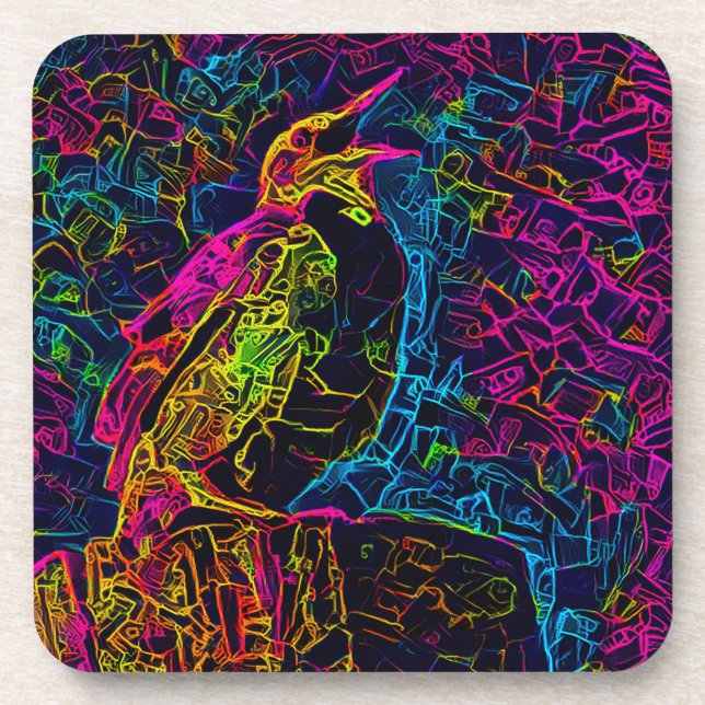 The Lonely Bird 3 Beverage Coaster (Front)