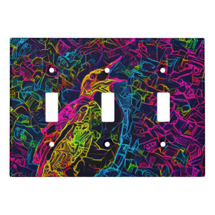 The Lonely Bird 3 Light Switch Cover