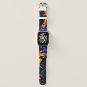 The Lonely Bird 4:  Liquid Art Style  Apple Watch Band